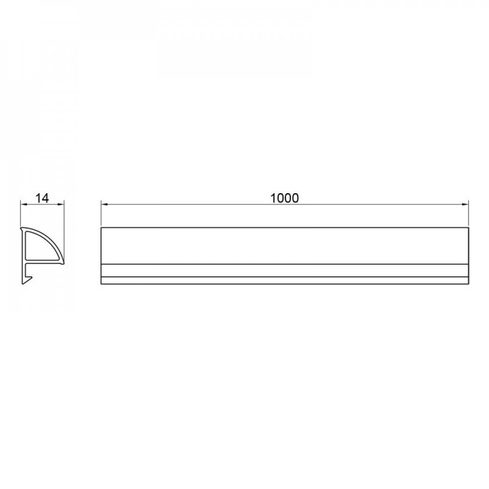 Декоративна планка для піддона та ванни Qtap Water cover WHI60101401 SD00045309