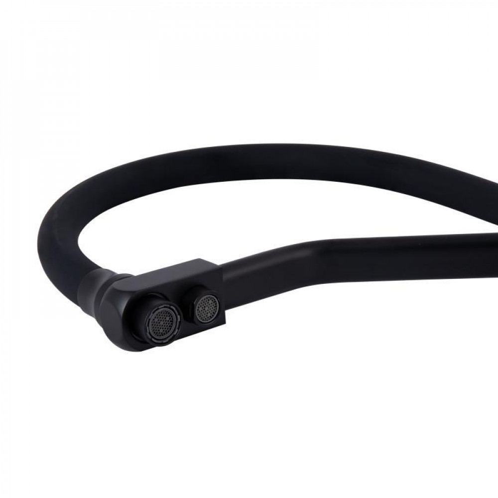 Змішувач для кухні Lidz Aria 020F3 з гнучким виливом з підключенням для питної води (k35) LDARI020F3BLA39212 SD00045316