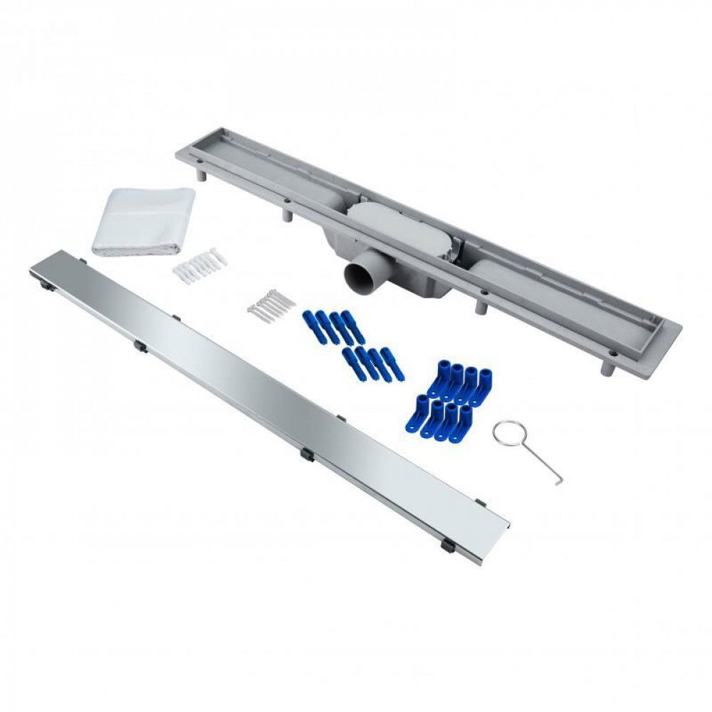 Трап Qtap Dry Tile304-700 лінійний з сухим закривом під плитку 700 мм SD00045319