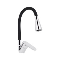 Змішувач для кухні Lidz Tani 008F3 з гнучким виливом (k40) LDTAN008F3BCR39484 Chrome/Black