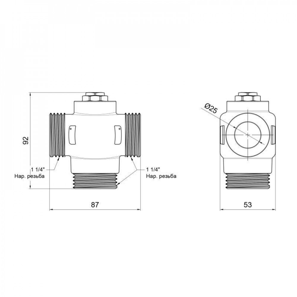 Антиконденсаційний клапан SD Forte 1 1/4" 55°C SF393W32 SD00045663