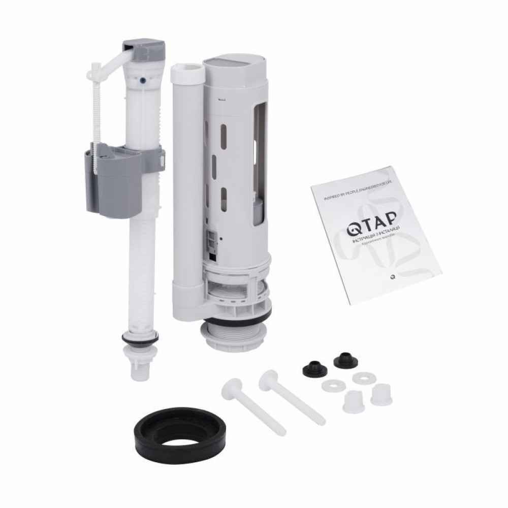 Унітаз-компакт Qtap Presto безобідковий з сідінням Soft-close QT24221217AW SD00045982