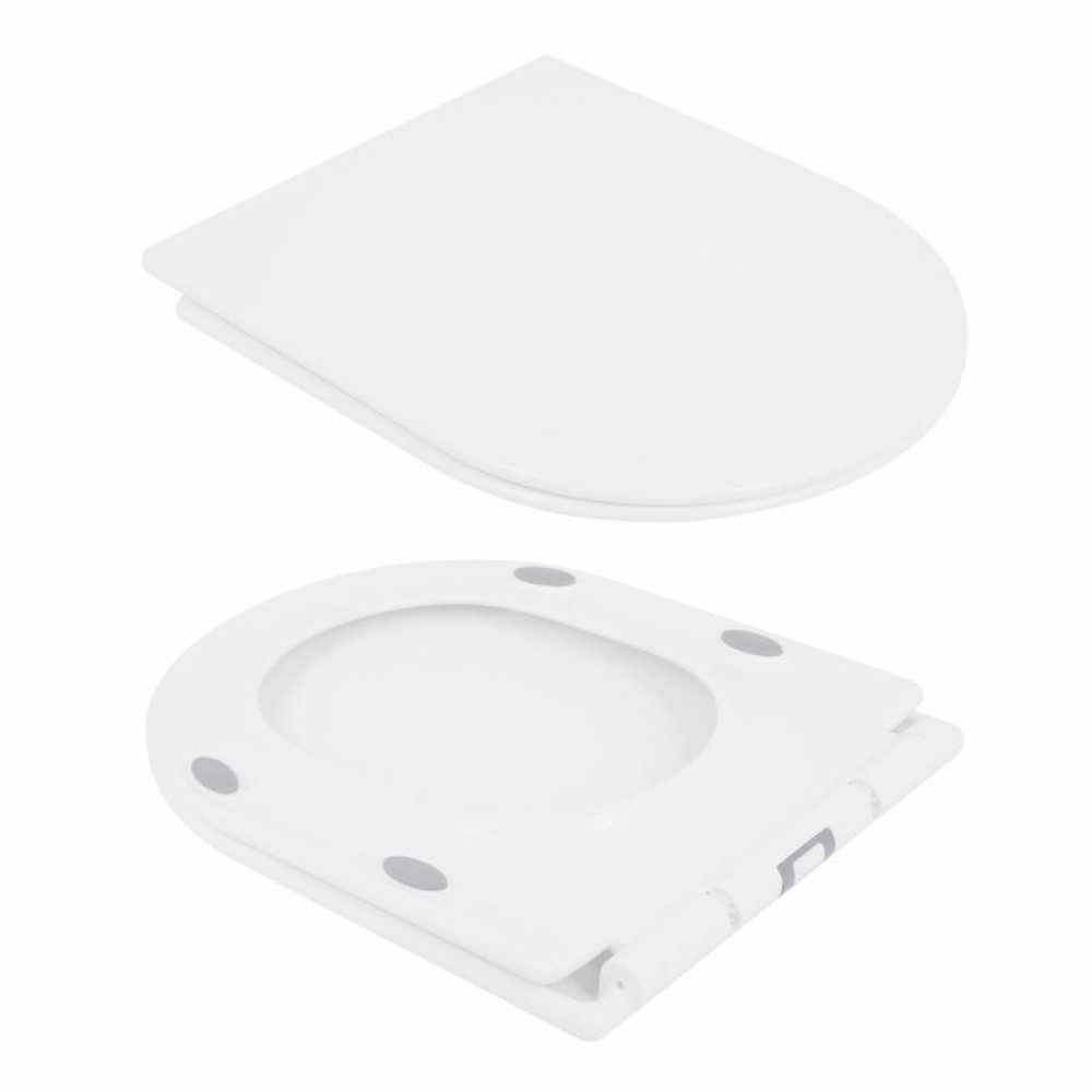 Унітаз-компакт Qtap Presto безобідковий з сідінням Soft-close QT24221217AW SD00045982
