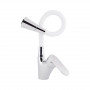 Змішувач для кухні Lidz Tani 007F3 з гнучким виливом (k40) LDTAN007F3WCR40423 Chrome/White SD00046530
