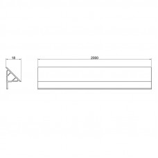 Декоративна планка для піддона та ванни Qtap Water cover WHI60201802