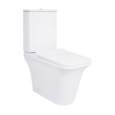 Унітаз-компакт Qtap Kalao безобідковий з сідінням Soft-close QT08221213AW