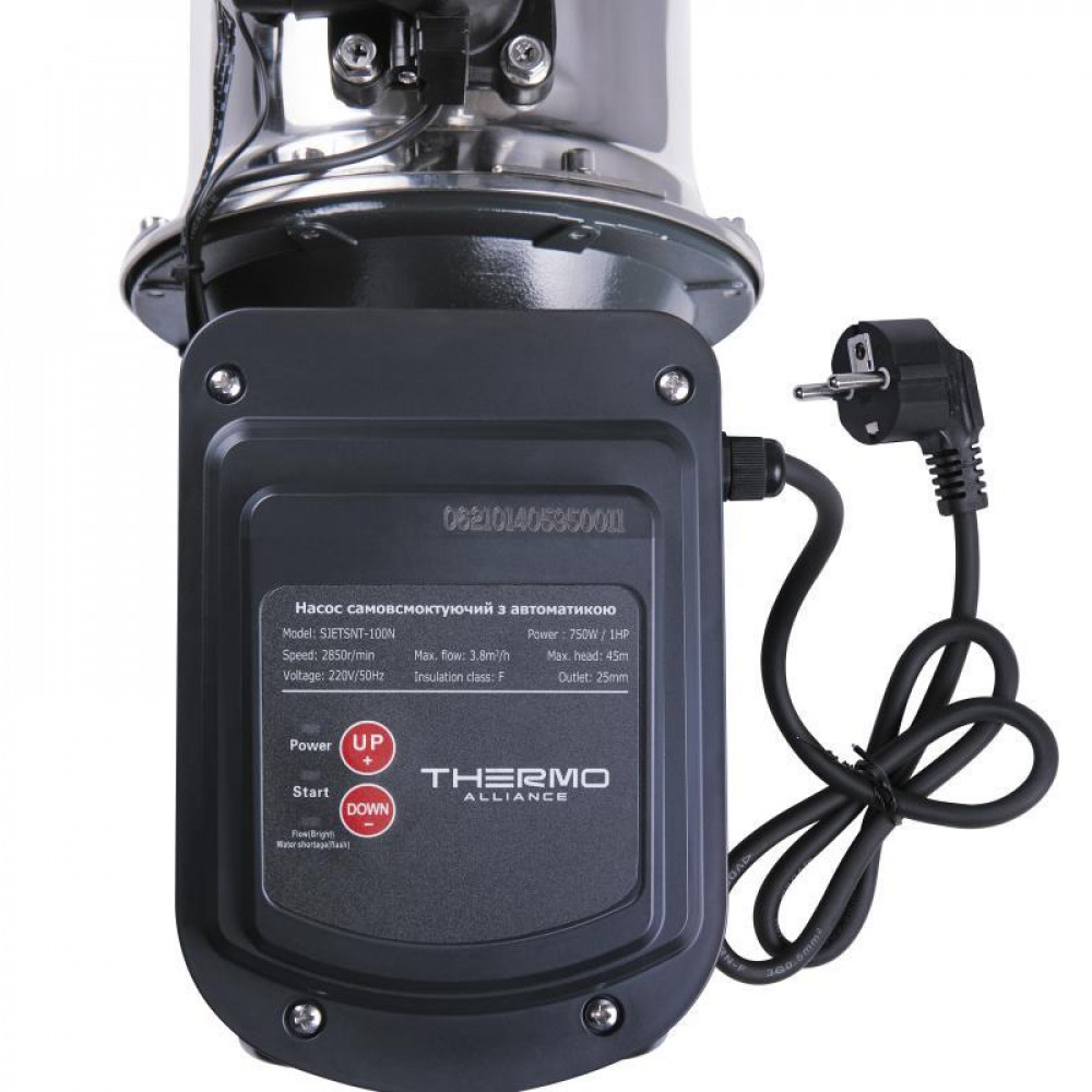 Насос поверхневий самовсмоктувальний з термодатчиком Thermo Alliance SJETS-100NT 0,75 кВт SD00046702