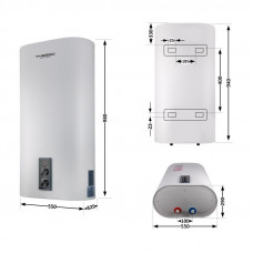 Водонагрівач електричний Thermo Alliance 80 л плоский вертикальний, мокрий ТЕН 2 кВт (0,8+1,2) DT80V20G(PD)/2