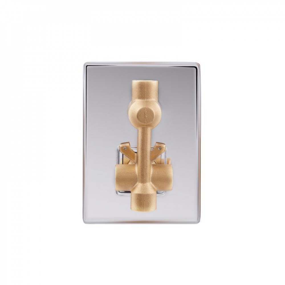 Душова система універсальна Qtap Aquarius прихованого монтажу на два споживача QTAQA64103NGC Chrome SD00047509