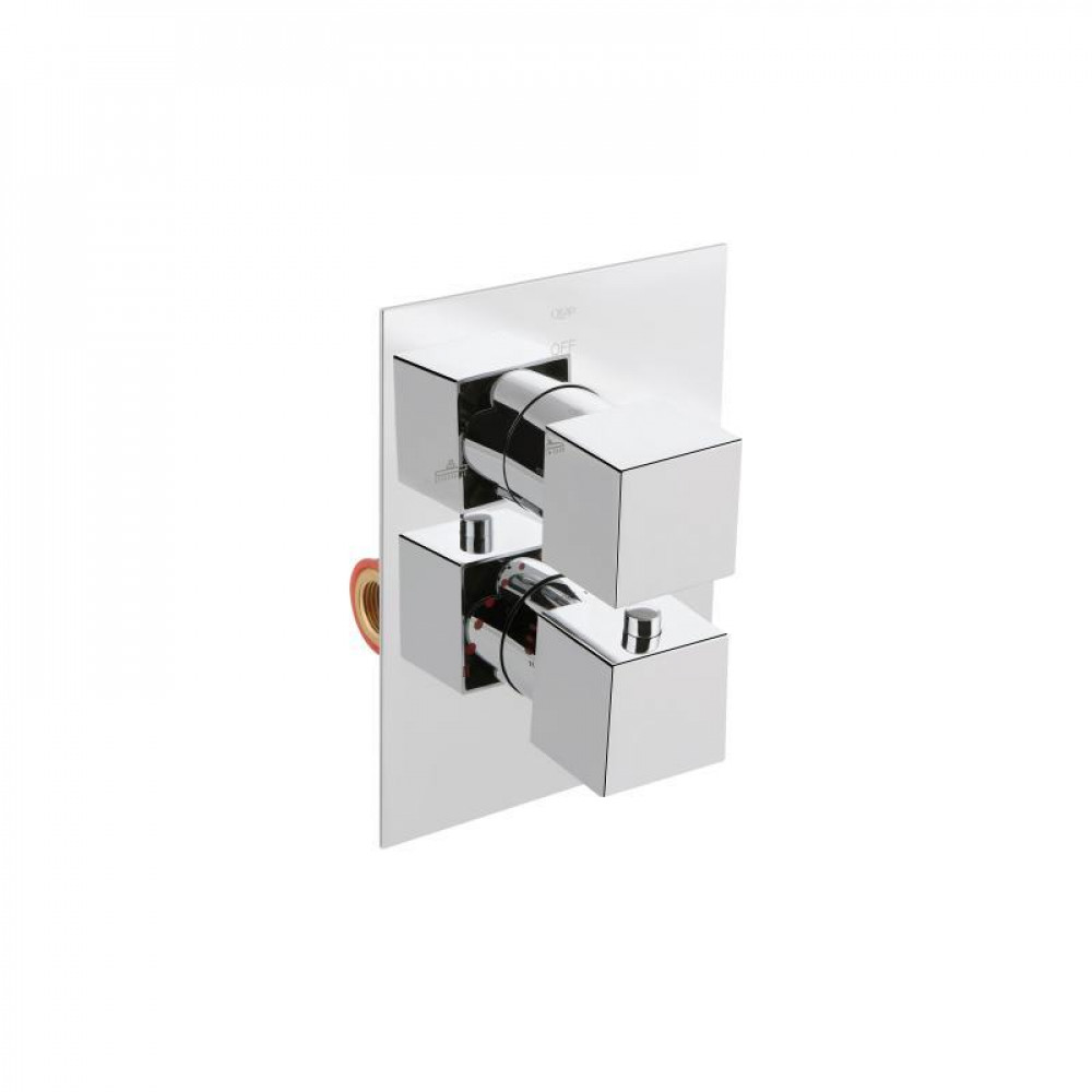 Душова система універсальна Qtap Aquarius термостатична прихованого монтажу на два споживача QTAQA65T103NGC SD00047511