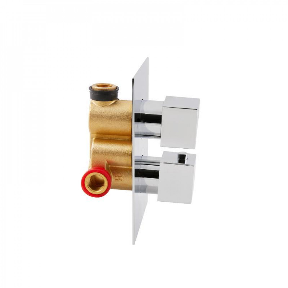 Душова система універсальна Qtap Aquarius термостатична прихованого монтажу на два споживача QTAQA65T103NGC SD00047511