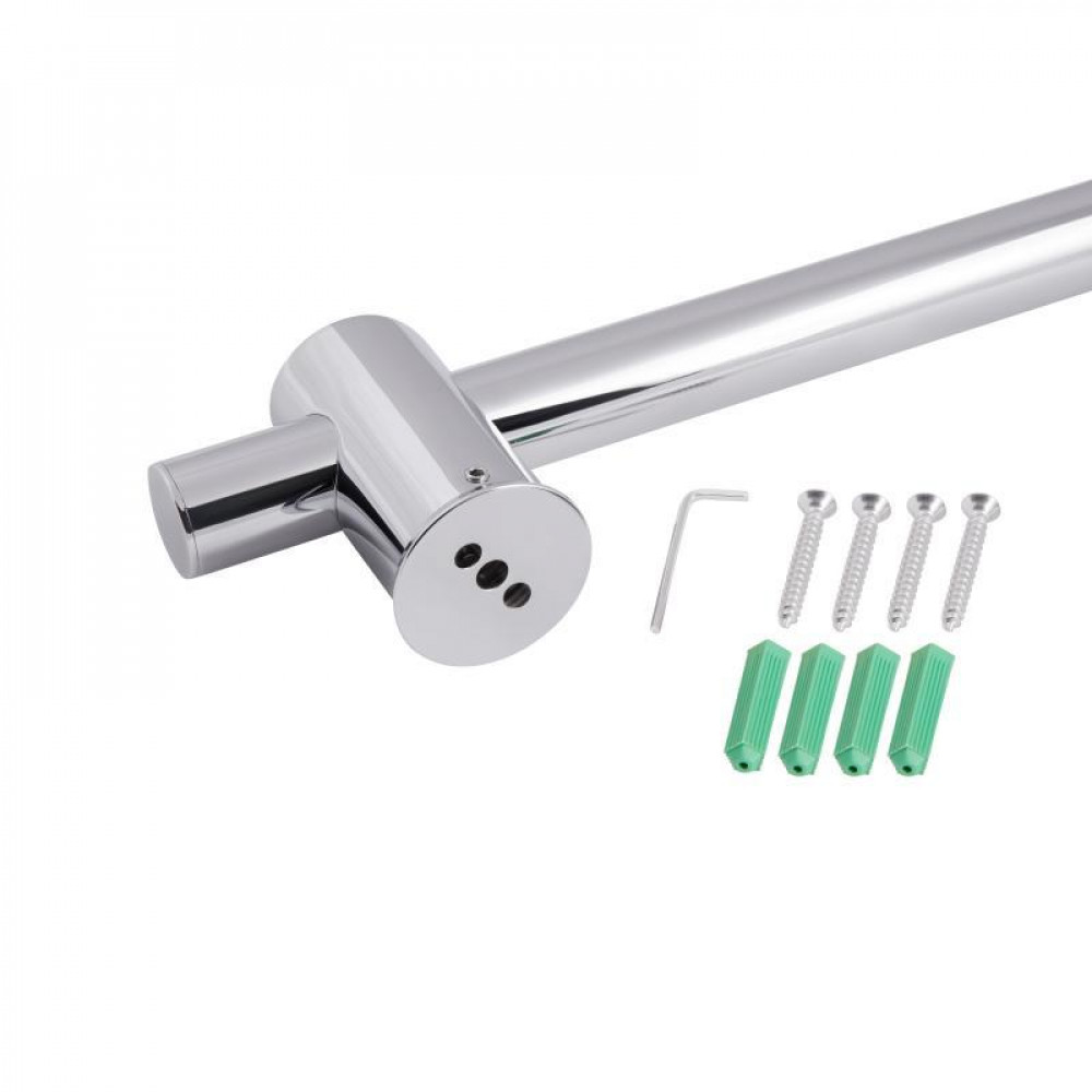 Душова стійка з тримачем універсальна Qtap Lepit 665 мм округла QTLEP82103OC Chrome SD00047522