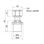 Перехідник прес Icma 20х1/2" ВР з накидною гайкою №416 SD00047704