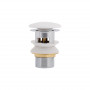 Донний клапан Pop-up для біде з переливом 70х70х227.5mm White Qtap SD00049172