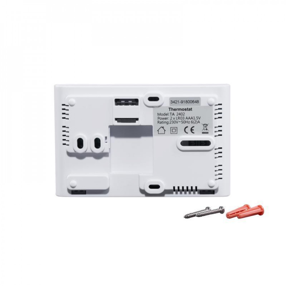 Тижневий програмований термостат Thermo Alliance ТА-2402 SD00049324