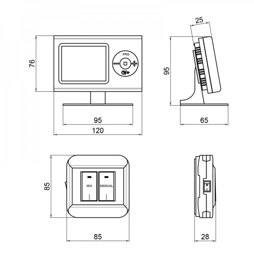 Недельный программируемый термостат Thermo Alliance ТА-2402RFWiFi радиоуправляемый с WiFi SD00049326