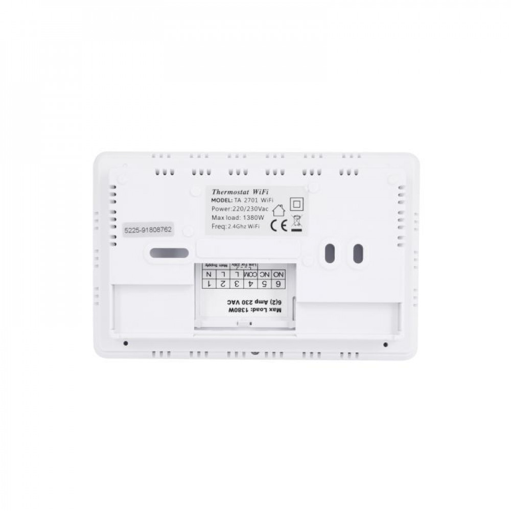 Нежный программируемый термостат Thermo Alliance ТА-2701WiFi сенсорный с WiFi SD00049329