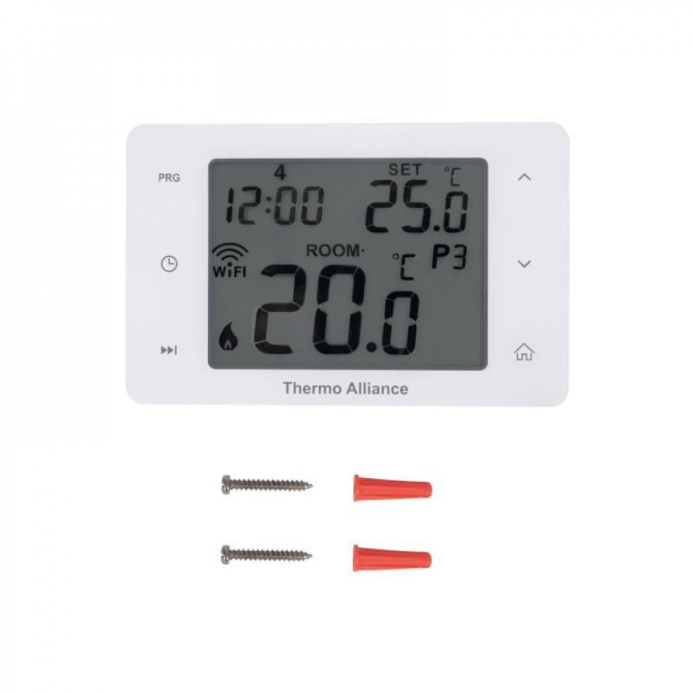 Нежный программируемый термостат Thermo Alliance ТА-2701WiFi сенсорный с WiFi SD00049329