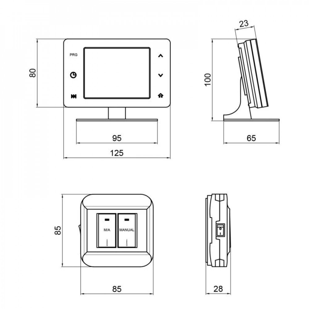 Недельный программируемый термостат Thermo Alliance ТА-2701RFWiFi радиоуправляемый сенсорный с WiFi SD00049330