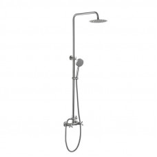 Душова система для кабіни Lidz Wind 1363 двохвентильний на два споживача LDWIN1363NKS43389 Nickel