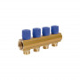 Колектор Icma з регулювальними вентилями 1" 4 виходи №1105 (Blue) SD00049607