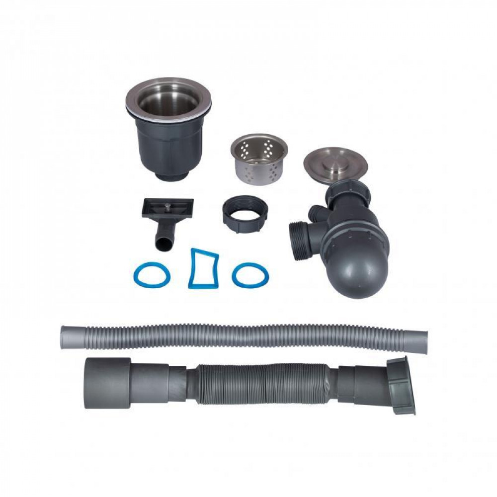 Мийка для кухні інтегрована Lidz Handmade H5050B (LDH5050BPVD43619) Brushed Black PVD 3,0/1,0 мм SD00049743