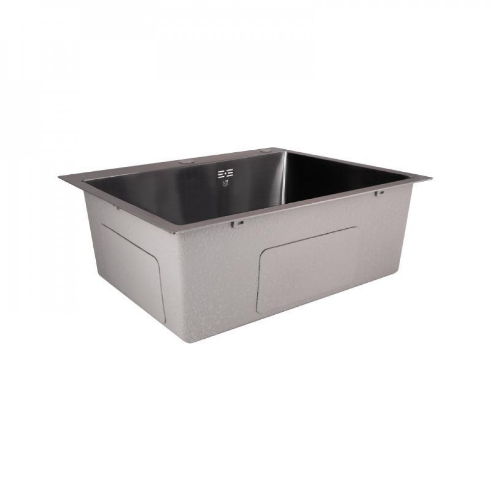 Мийка для кухні інтегрована Lidz Handmade H6050B (LDH6050BPVD43621) Brushed Black PVD 3,0/1,0 мм SD00049745