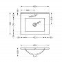Раковина Qtap Albatross 600х460х180 White без донного клапана QT01113060CW1 SD00050377