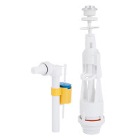 Сливной механизм для унитаза LT05 с клапаном боковой подачи 1/2, хром кнопка Lidz