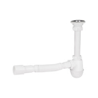 Сифон для раковины Lidz (WHI) LU06 колбовый (выход 50 мм)