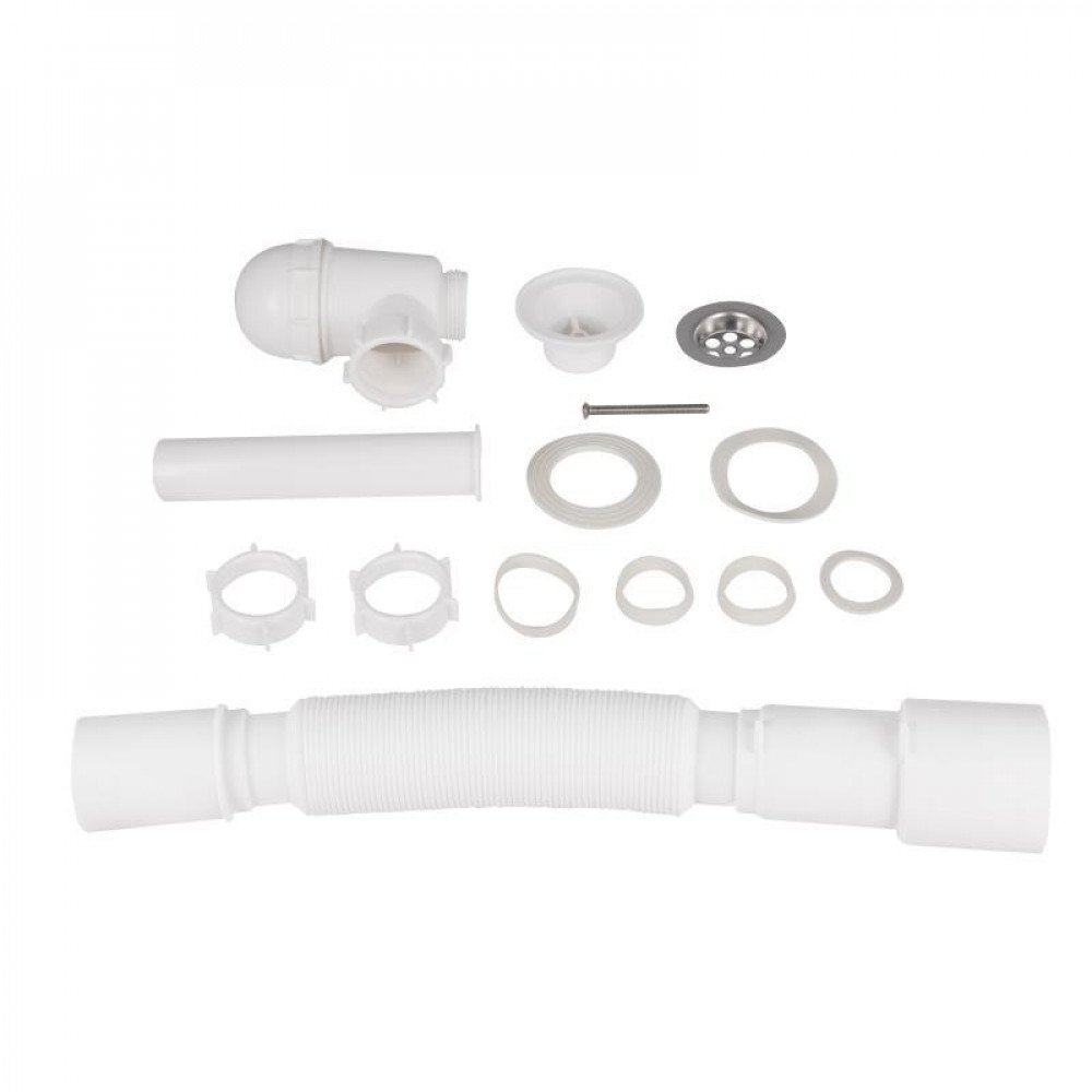 Сифон для раковины Lidz (WHI) LU06 колбовый (выход 50 мм) SD00050513