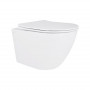 Унітаз підвісний Qtap Robin Mew безобідковий з сидінням Soft-close QT13332381АSW SD00050601