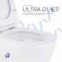 Унітаз підвісний Qtap Robin Mew безобідковий з сидінням Soft-close QT13332381АSW SD00050601