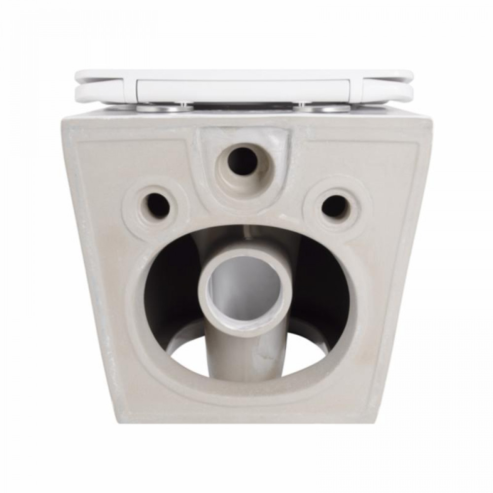 Унітаз підвісний Qtap Robin Mew безобідковий з сидінням Soft-close QT13332381АSW SD00050601