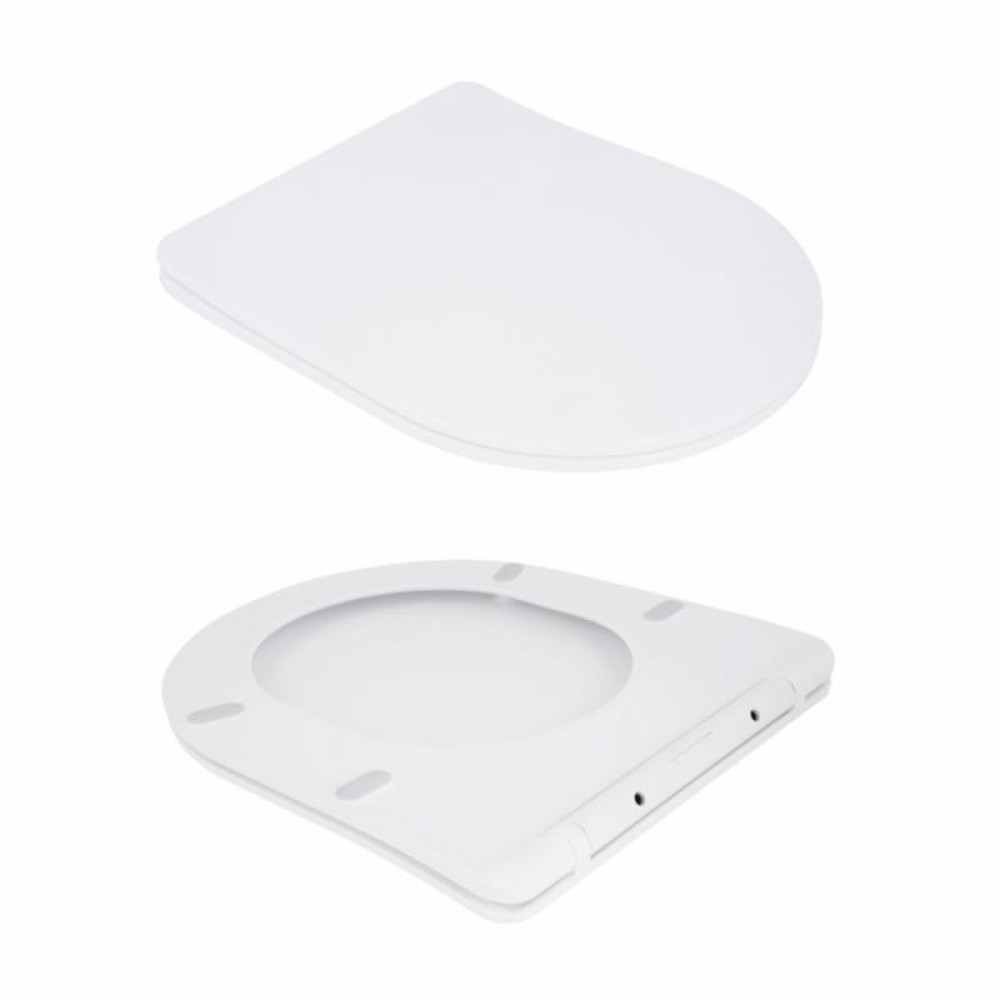 Унітаз підвісний Qtap Robin Mew безобідковий з сидінням Soft-close QT13332381АSW SD00050601