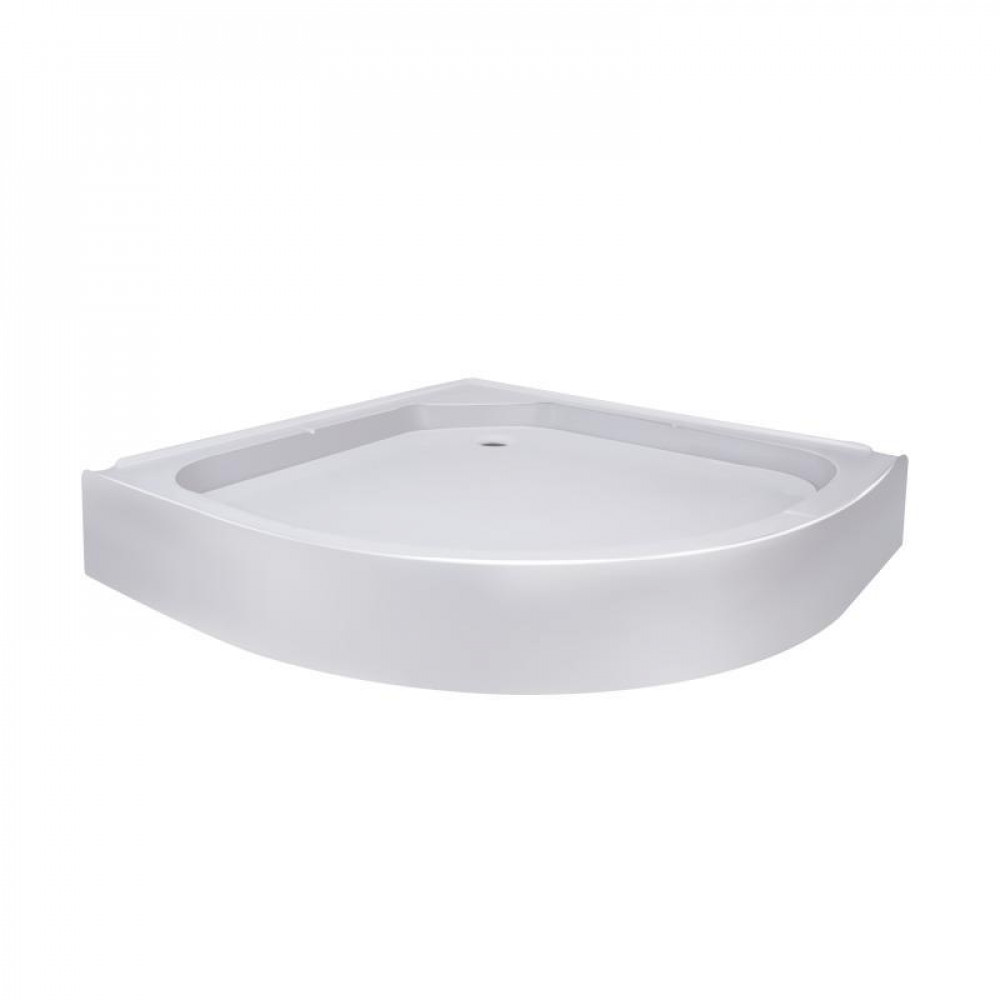Lidz Душевой поддон KAPIELKA ST80x80x14 низкий, полукруглый, диаметр слива 52 мм. SD00050739
