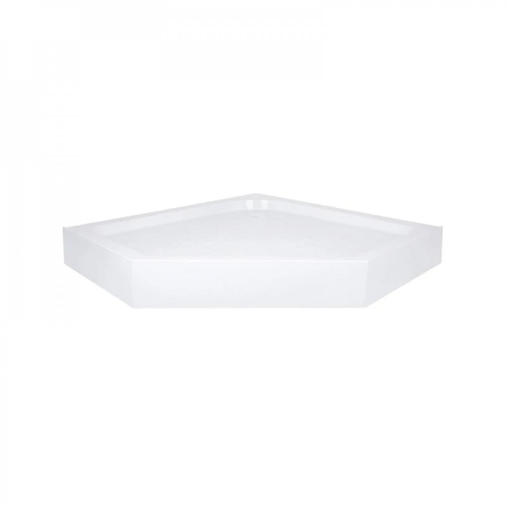 Lidz Душовий піддон DOZORCA SC90x90.LOW, низький, п'ятикутний, акриловий + ніжки, діаметр зливу 50 мм SD00050740