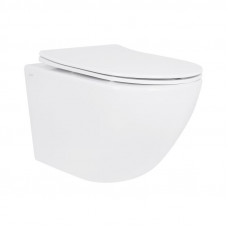 Унітаз підвісний Qtap Jay безободковий Ultra Quiet з сидінням Soft-close QT07335177W