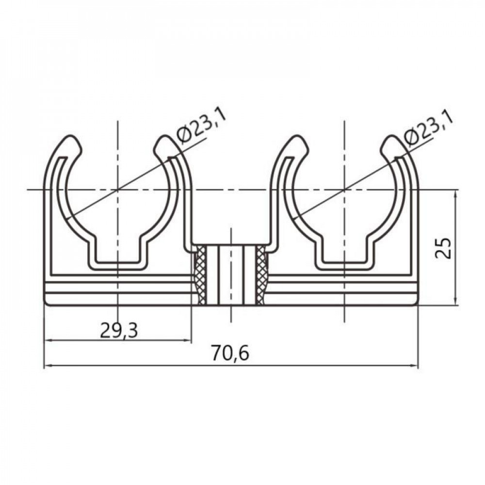 Кріплення PPR Thermo Alliance 20 подвійний SD00050998