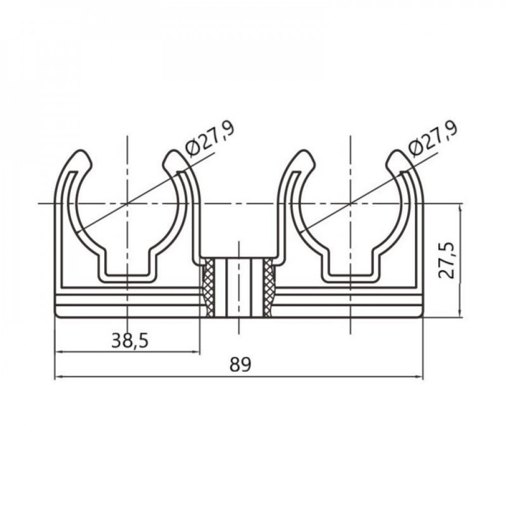 Кріплення PPR Thermo Alliance 25 подвійне SD00050999