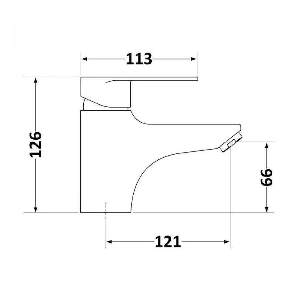 Смеситель для раковины Lidz Tani 001F1 (k40) LDTAN001F1CRM44957 Chrome SD00051081