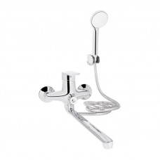 Змішувач для ванни Lidz Tani 0052 з поворотним виливом (з душовим гарнітуром) (k40) LDTAN0052CRM44960 Chrome