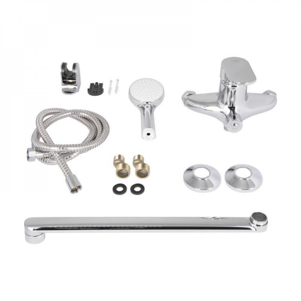 Смеситель для ванны Lidz Tani 0052 с поворотным изливом (с душевым гарнитуром) (k40) LDTAN0052CRM44960 Chrome SD00051084