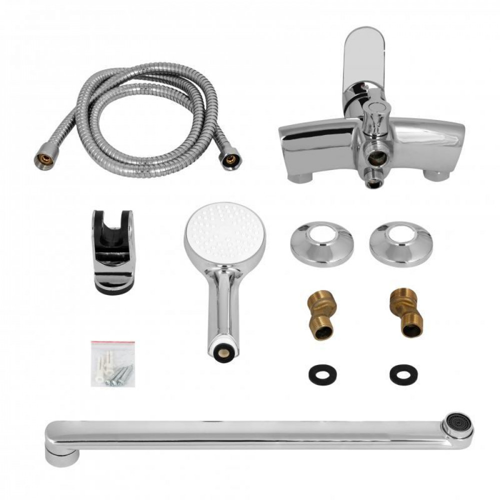 Змішувач для ванни Lidz Tani 005 з поворотним виливом (з душовим гарнітуром) (k40) LDTAN005CRM44962 Chrome SD00051086