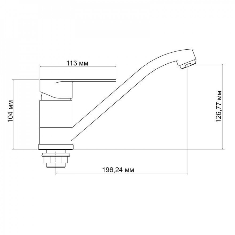 Змішувач для кухні Lidz Tani 003 (k40) LDTAN003CRM44968 Chrome SD00051092