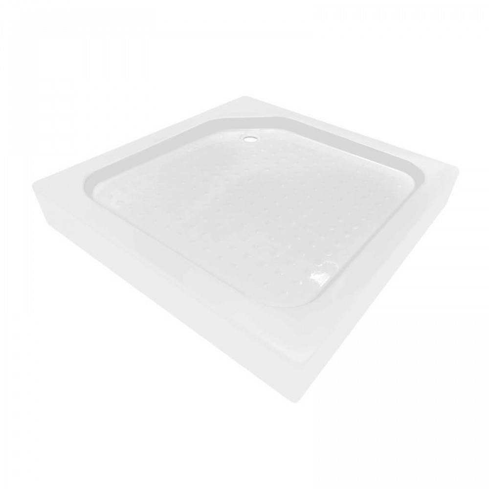 Душовий піддон KAPIELKA ST90x90х14 низький, квадратний, діаметр зливу 52 мм Lidz SD00051135