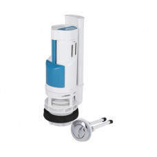 Зливний механізм для унітаза LT02 без клапана, 3/6 л, хром кнопка Lidz