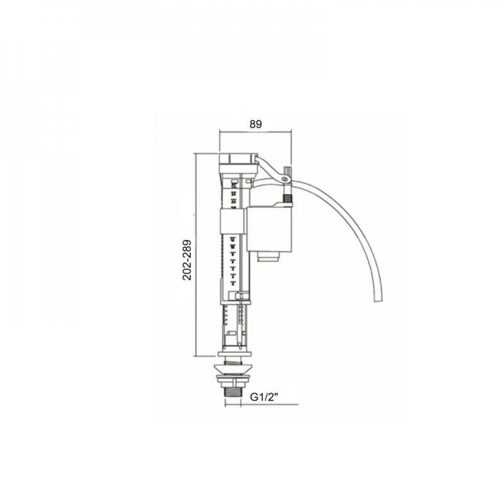 Клапан LT04 нижної подачі 1/2 Lidz SD00051147