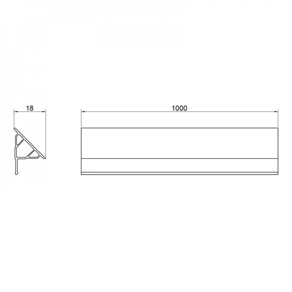 Набір декоративні планки для піддону та ванни (2x1м) + 2 ковпачки Qtap WCS021 SD00051165