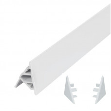 Набір декоративні планки для піддону та ванни (2x1м) + 2 ковпачки Qtap WCS021